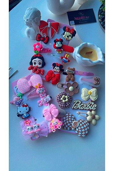 NEHİRDEN Children's and Baby's Coffee Buckle Set with Clamp Snap Clip