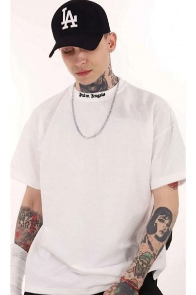 Palm Angels Off-White Printed.t.shirt
