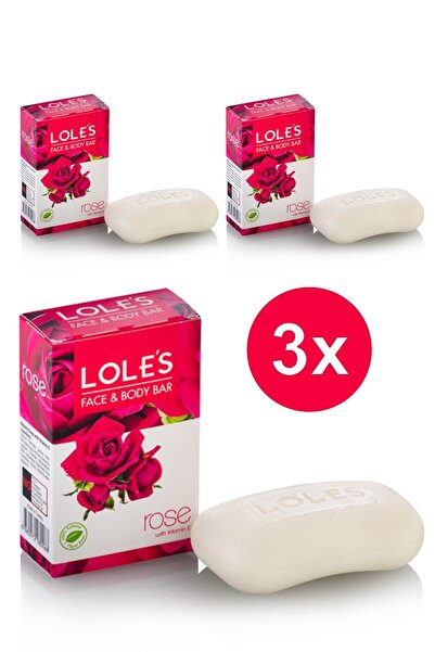 Lole's Premıum Bitkisel Gül Sabunu 3x100 Gr