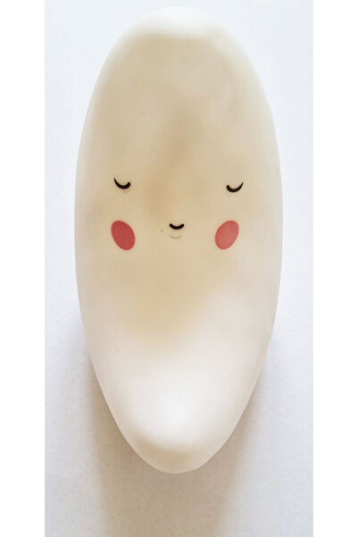 Modellino Yarım Ay Hilal Gülen Ay Dede Silikon Pilli Dekoratif Gece Lambası -...