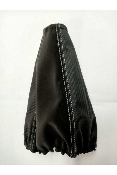 özgüven oto giyim Carbon Alkantre Gray Stitched Universal Gear Gaiter