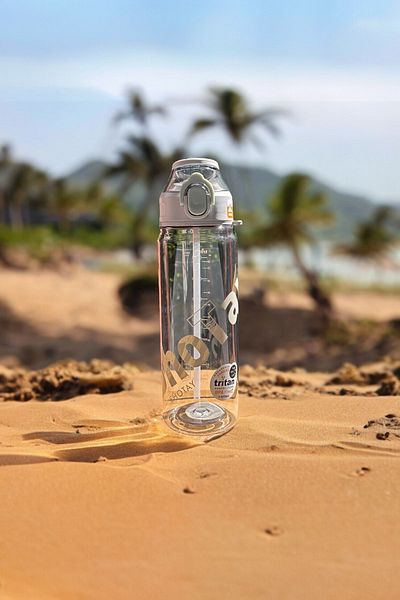 YDGR 900 ml Rope Strap - Easy to Use Water Bottle with Silicone Spout, Straw and Straw Free