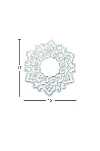 DERYA DESİNG ART Ea46 Model Wooden Furniture Decoration and Renovation Paintable - 17X15Cm