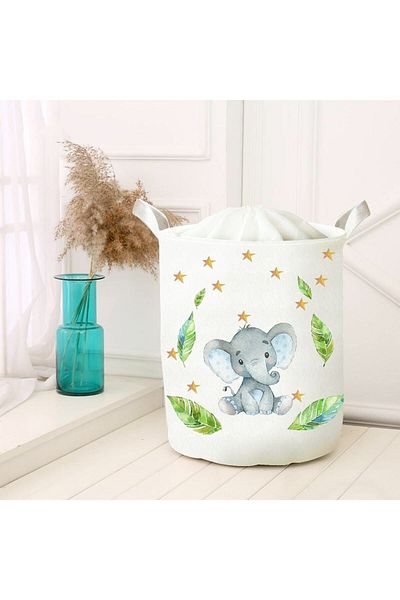 HET Concept Dirty Laundry Picnic Basket - Toy Storage Box, Organizer Folding Basket Felt Model 40008
