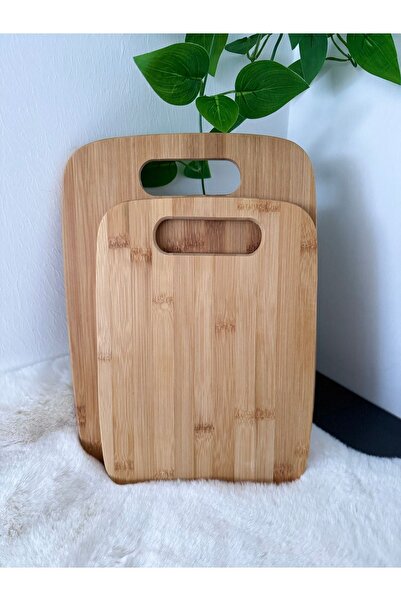 Home Naturel لوح تقطيع من الخيزران مكون من قطعتين، لوح تقطيع لحم الخبز، مجموع...