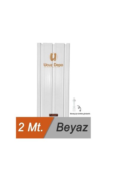 Ucuz Depo 3'lü 3 Raylı Perde Rayı Korniş 2 Metre
