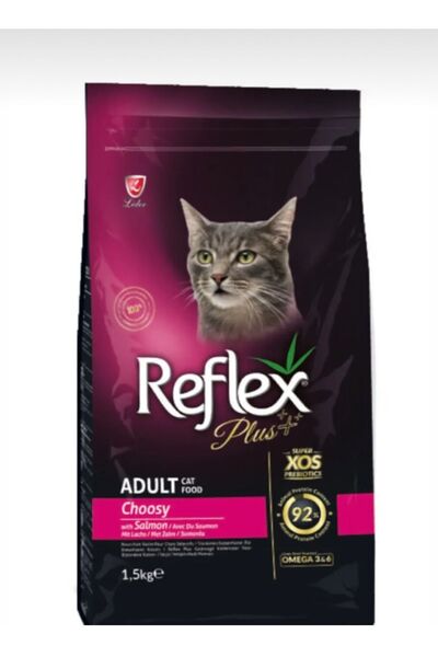 Reflex Plus Choosy Yetişkin Seçici Kediler İçin Somonlu Kuru Mama 1,5 kg