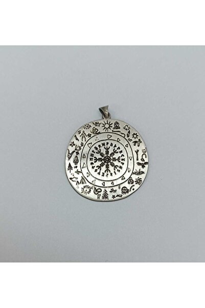 atölyem takı tasarım 925 ayar gümüş şaman kolye ucu şaman figürler ve viking ...