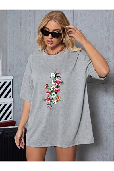 oneagılyazı Μπλουζάκι Oversize Bloom Printed