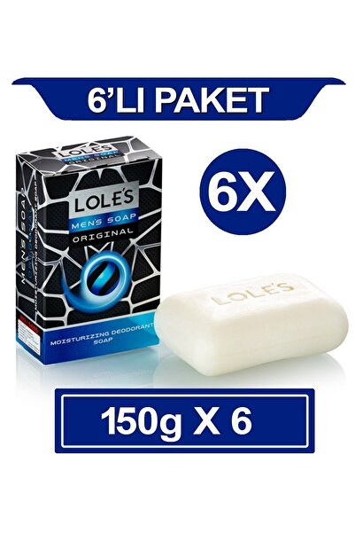 Lole's Lüks Erkek Bakım Sabunu - Orjinal 6x150 Gr