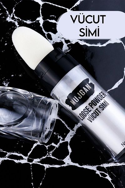 MUJGAN White Colored Body Glitter