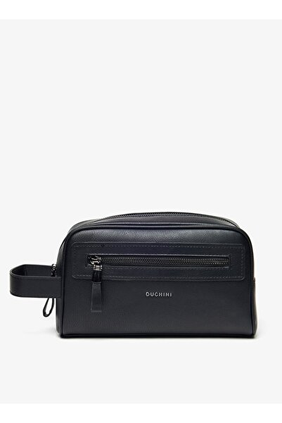 Duchini Solid Pouch with Zip Closure and Wrist Strap