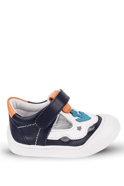 KAPTAN JUNIOR Genuine Leather Baby Boy Orthopedic Shoes - Ilkadım Imse 500