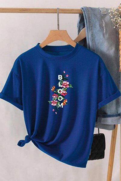 oneagılyazı Oversize Bloom Printed T-shirt