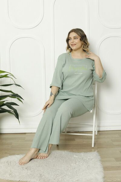 FAMES PİJAMA PLUS SIZE SEASONAL PAJAMAS SET