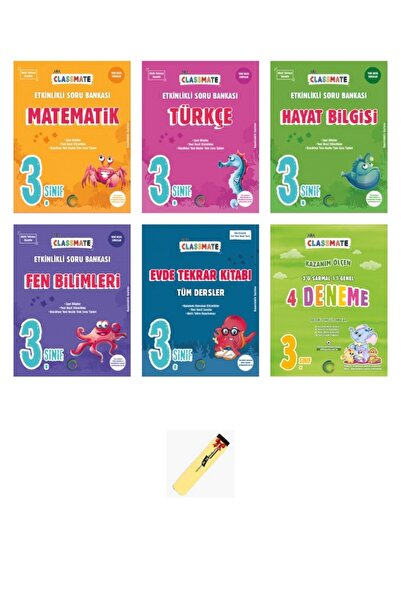 Okyanus Yayınları 3. Sınıf Classmate Etkinlikli Matematik Türkçe Fen Hayat Bi...