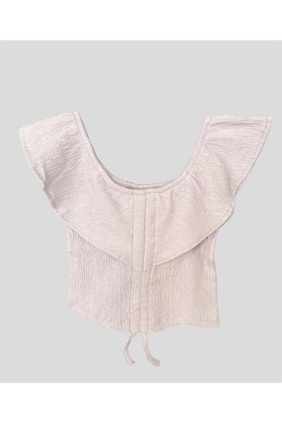Little Star Girl's Wrinkled Bodysuit
