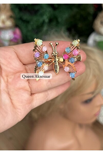 Queen Nelly Νέα τάση της μόδας - Μεταλλική χρυσή αγκράφα με κινούμενη πέτρα π...