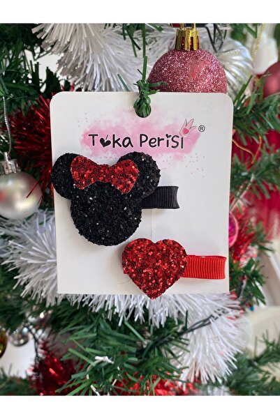 Toka Perisi 2 Farklı Model Minnie Mause Klips Toka Seti