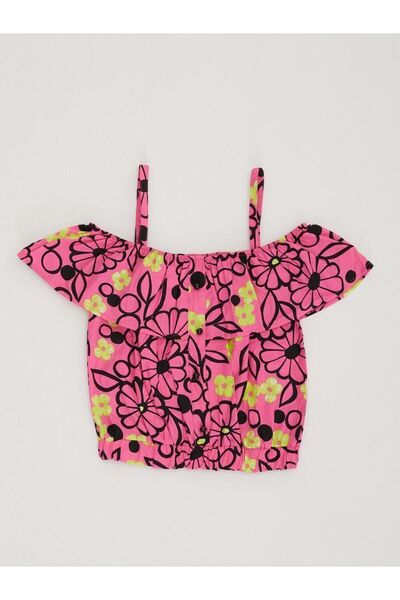 Little Star Girl's Gathered Blouse