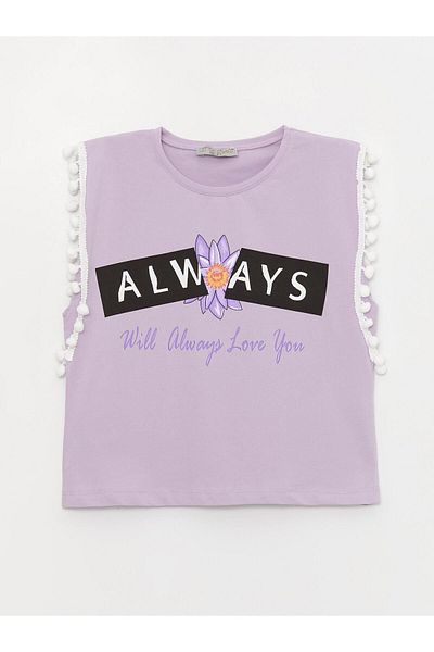 Little Star Girl's Pom Pom Always T-Shirt