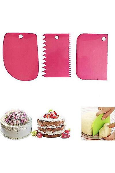 FBZhome Set of 3 Dough Cutter and Scraper Decorator