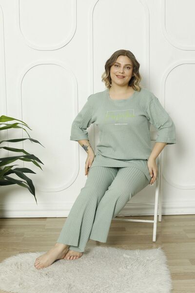 FAMES PİJAMA PLUS SIZE SEASONAL PAJAMAS SET