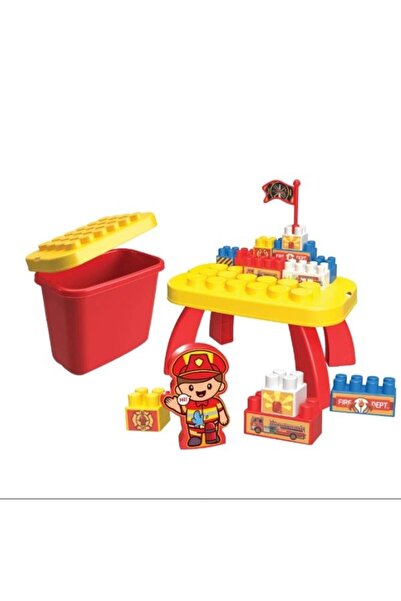 Mgs مجموعة مكعبات لعبة رجال الإطفاء - 44 قطعة في صندوق