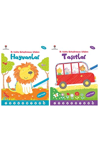 Tübitak Yayınları My First Point Joining Books Animals-Vehicles 4+ Age (2 Boo...
