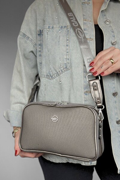 GALB LEATHER Medium Size Thick Strap Daily 5 Compartment Crossbody Women's Shoulder Bag Messenger Bag Lk-6000