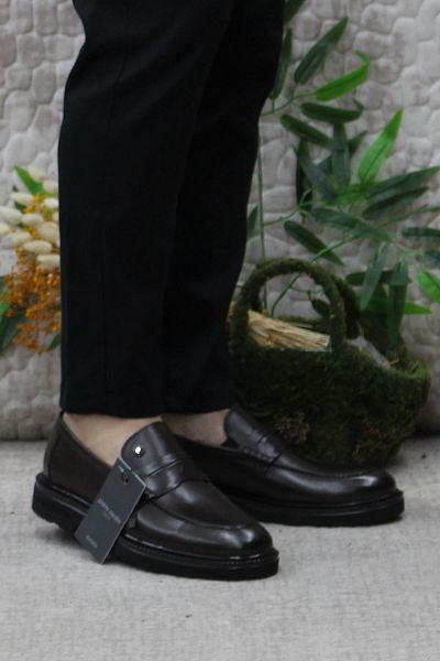 Pierre Cardin 241075 Мъжки мокасини от естествена кожа, кафяви