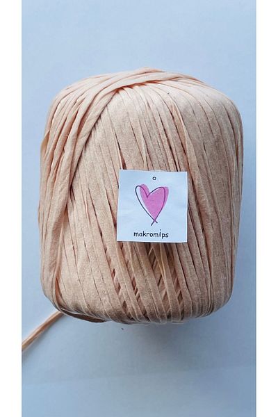 Makromİps PREMIUM SOFT RAFFIA - 50g/65m Μαλακή μαρμάρινη τσάντα Raffia με άκρη ρούχων με κορδόνια