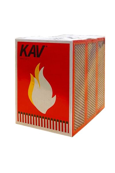 Kav Kükürtsüz Kibrit Ortalama 100'lü Çöp 3 Paket