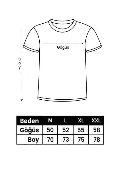 Medinenur Men's T-shirt - Vertical Printed