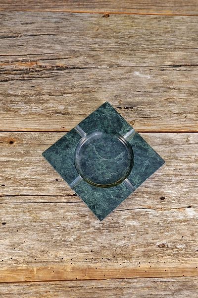 Voodo Concept Guatemala Green Marble Ashtray (2cmx12cmx12cm)