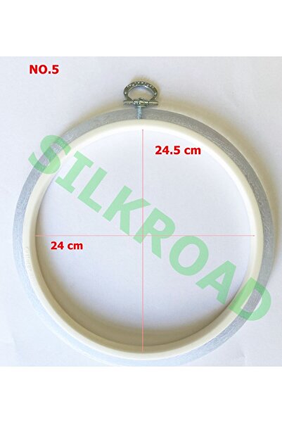 Nurge No:5 Yuvarlak Şeffaf Plastik Pano Kasnağı - 24.5cm - 10mm