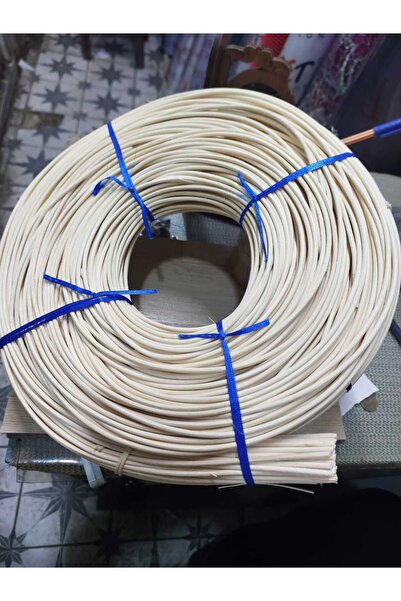 SerPLASTİK Doğal Rattan Kor İp 5mm(Yarım Kilo)