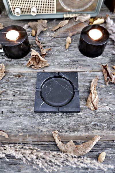 Voodo Concept Portoro Black Marble Ash Tray
