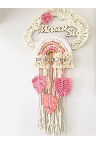 renkli mi renkli tasarım dünyası Makrome Isimli Kapı Süsü