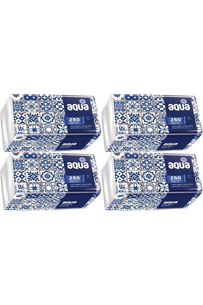 Aqua Practical Wipes 250 Sheets Single Pk (Set of 4)