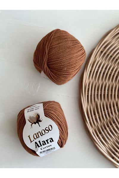 Lanoso Alara Cotton 50 GR Hand Knitting Yarn - Color Code: 922