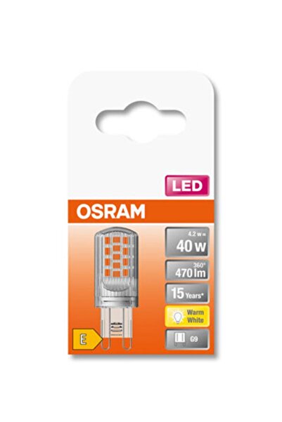 Osram Led Star Pin Cl40 4.2w Sarı Işık G9 Duy