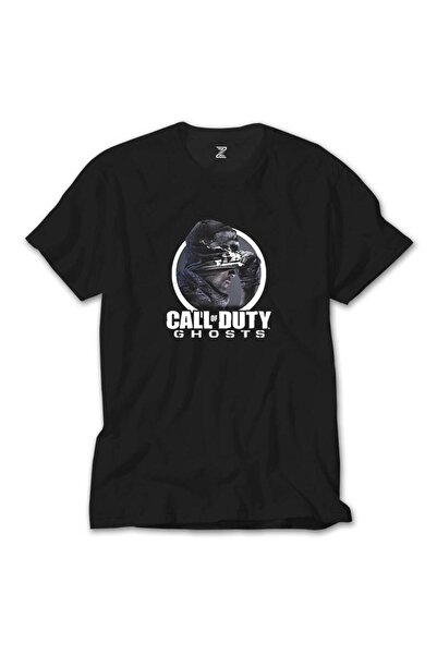 Karadeniz Tricou negru cu text Call Of Duty Ghosts