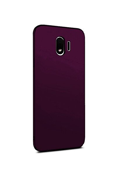 Molly Samsung Galaxy J4 2018 Için Mürdüm Mat Silikon Kılıf