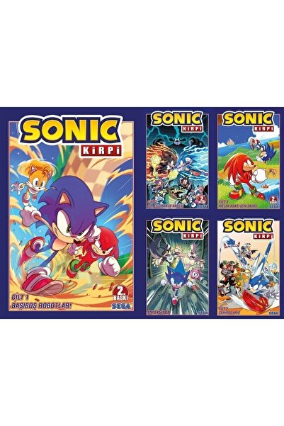 Presstij Kitap Kirpi Sonic - Cilt 1,2,3,4,5 Takım