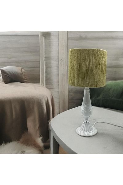 sgeteknoloji Wicker Braided Modern Lampshade - Metal Embroidered