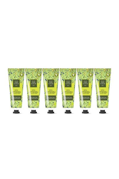 Eyüp Sabri Tuncer Natural Olive Oil Hand and Body Cream - 50 Ml Tube x 6 Pieces
