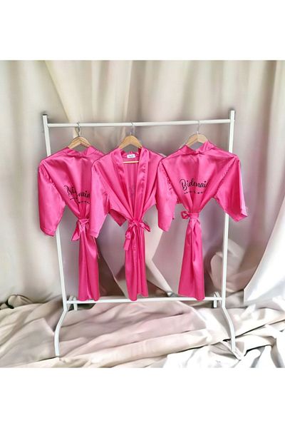 Lasilla Rochie de domnisoara de onoare scrisa 5 piese fuchsia