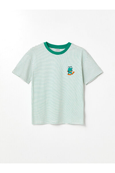 LC Waikiki LCW majica za dečake - udoban kroj, okrugla kragna , čvrsta tkanina