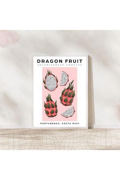 Arthopia Dragon Fruit Dragon Fruit Προϊόντα Κουζίνας Αφίσα Δώρο Διακόσμηση Σχέδιο Ζωγραφική